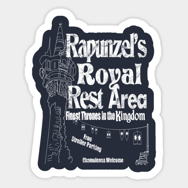 Rapunzel's Royal Rest Area Sticker by WearInTheWorld
